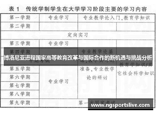 博洛尼亚进程国家高等教育改革与国际合作的新机遇与挑战分析